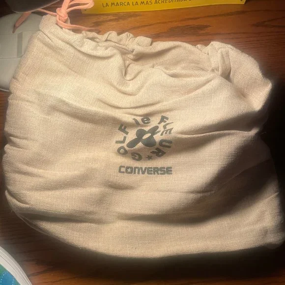 CONVERSE ONE STAR X TYLER THE CREATOR GOLF DE LE FLEUR, SIZE 10 ~JOLLY GREEN - Picture 7 of 8